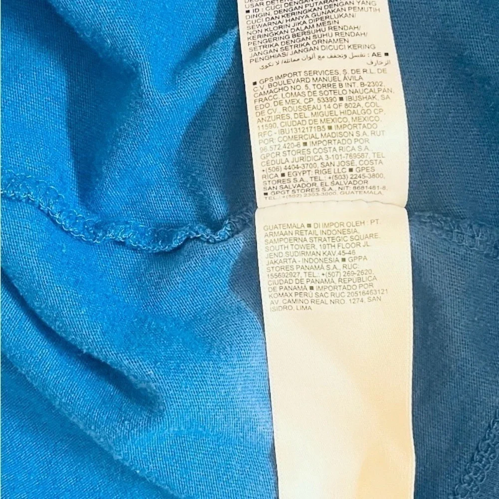Old Navy cotton pull-on blue graphic design Boys Shirt 5 long sleeve round neck